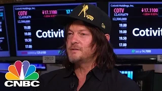 Norman Reedus At The New York Stock Exchange | CNBC