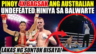 PINOY HINIYA ANG AUSTRALIAN CHAMPION SA KANYANG BALWARTE 4X BAGSAK