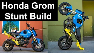 2022 Honda Grom Stunt Build: Impaktech USA Grom Crash Cage