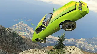 GTA 5 - Cars VS Mount Chiliad CRASH COMPILATION Ep.9