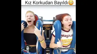 Kız Korkudan Bayıldı😳 #kalbinesaklabeni #duygusalvideolar #askvideolari #lunapark #adrenalin #korku