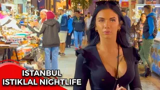 Nightlife Istanbul Istiklal Street 2022 12 October Walking Tour [4k UHD 60fps 36:36 Min