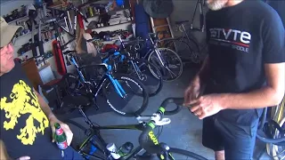 Preview ,bike build up at Troy's bike cave with the Ridley gang