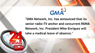 Mike Enriquez, naka-leave para sa isang medical procedure | 24 Oras