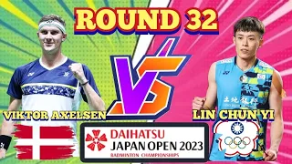 (R32)🇩🇰🌟VIKTOR AXELSEN 🆚️ (TPE)LIN CHUN YI👏👍🔥‼️#japanopen2023