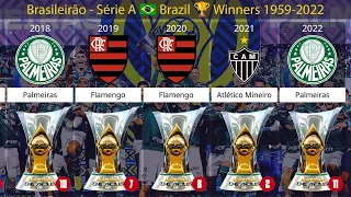 ⚽ Brasileirão - Série A 🇧🇷 Brazil • All Winners Timeline 1959-2022 🏆 Palmeiras Winner 2022
