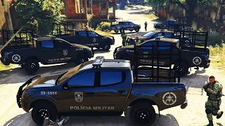 OPERAÇÃO DO BOPE EM FAVELA PMERJ | GTA 5 VIDA POLICIAL