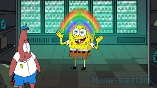 Skittles meme Spongebob remaster -Meme Mentom