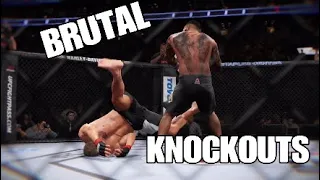 UFC 2 BEST CRAZY BRUTAL KNOCKOUTS COMPILATION PART 6