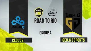 CS:GO -  Gen.G Esports vs. Cloud9 [Train] Map 1 - ESL One: Road to Rio - Group A - NA