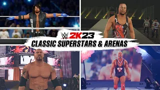 WWE 2K23 Legends Entrances & Classic Arenas: RVD, Kurt Angle, Batista, The Undertaker & More!