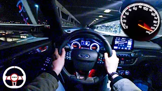 2021 Ford Focus ST Turnier | 280HP / 38.900 € | NIGHT POV DRIVE Onboard (60FPS)