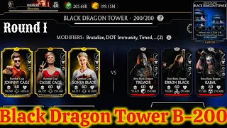 Black Dragon Tower Boss Battle 200 Fight + Reward MK Mobile