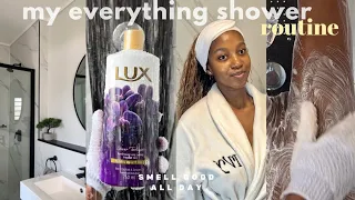 everything shower routine | smell good all day !