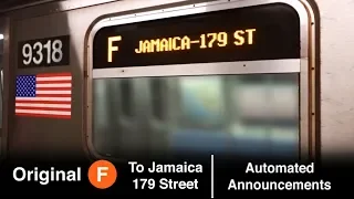 ᴴᴰ Original 2009 R160 F Express Train Automated Announcements - To Jamaica / 179 Street