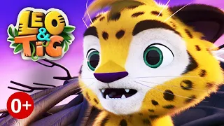 Leo and Tig 🦁 All episodes in row 🐯 Funny Family Good Animated Cartoon for Kids 🔴 LIVE