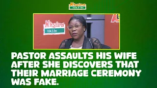 Pastor assaults his wife after she discovers that their marriage ceremony was fake.
