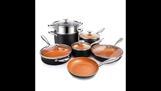 Ultra Nonstick MICHELANGELO Copper Cookware Set 12 Piece!!