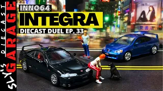 INNO64 Honda Integra Type R DC2 and DC5 | 1/64 Diecast Cars Collection