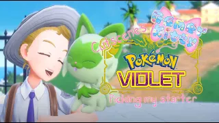 Pokemon Violet Cutscenes - Picking my starter