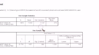 hypothesis testing SPSS