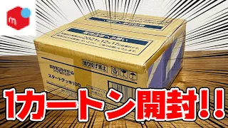 【検証】メルカリで大人気ポケカのスタデ100新品未開封1カートンを開封したらNo.101は手に入るのか・・・？【スタートデッキ100】