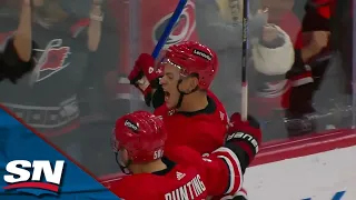 Hurricanes Tie It Up After Skjei And Necas Set Up Kotkaniemi Rush Goal With Perfect Passes