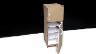 How To Make Mini Refrigerator With Cardboard - Amazing DIY Mini Refrigerator
