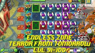 Plants vs Zombies 2 - Far Future | Endless Zone All Max Level Plants Test Level 91 - 100