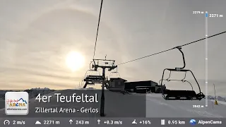 Teufeltal Ski Lift Full Ride 🚡 Zillertal Arena | Built by Poma in 1998