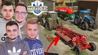 "SĄSIEDZI" #26[S1] Sprzedaż Mleka, Koszenie Soi & Kupno Wałów🌾FS22 MP| MafiaSolecTeam🚜