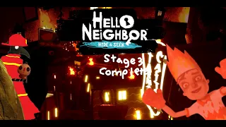 playing Hello Neighbor Hide and Seek - stage 3 complete!