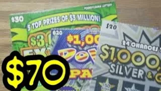 $70 in Pa lottery scratch tickets