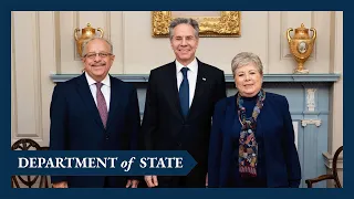 Secretary Blinken participates in a trilateral meeting with counterparts from Mexico and Guatemala