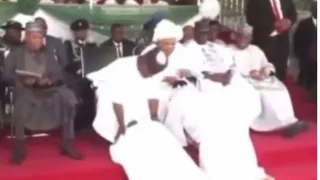 The Moment New Kogi Deputy Governor Prostrates For Yahaya Bello