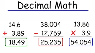 Math - Decimal Arithmetic