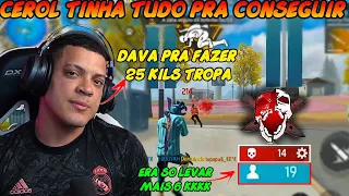 🤩CEROL ESTAVA HUMILHANDO O MAPA INTEIRO E TODOS PENSARAM QUE ELE IRIA CONSEGUIR AS 22 KILS😂