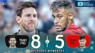 NEM MESMO O GOLAÇO DE NEYMAR DO MEIO CAMPO EVITOU A GOLEADA IMPIEDOSA DE LIONEL MESSI E SEUS AMIGOS