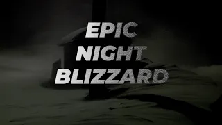 Heavy Snowstorm During The Night | Log Cabin | Howling Wind & Blizzard Sounds