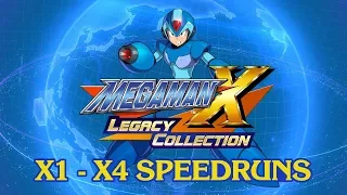 Mega Man X Legacy Collection (PC) X1-X4 Speedruns + Challenge Mode