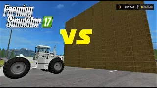 Farming Simulator 17 | BALE WALL VS VERY FAST BIG BUD