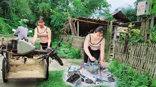 Genius girl Repairs heavily damaged motorbikes and lawn mowers like new- repair girl