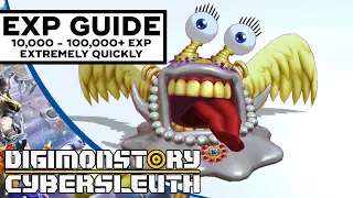 Digimon Cyber Sleuth - Massive EXP Guide (10,000 - 100,000+ EXP)