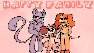 Catnap x Dogday Happy Family | Poppy Playtime Chapter 3 Comic Dub