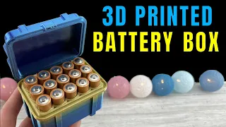 3D Printed Battery Storage Box - 3D Printing Timelapse #Shorts