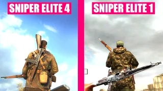 Sniper Elite 4 vs Sniper Elite 1 Comparison - Weapons Comparison