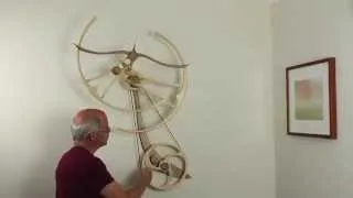 Winding the Solo kinetic sculpture - actual sounds