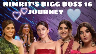 Nimrit Kaur Alhuwalia Bigg Boss 16 Journey !!💞☺️