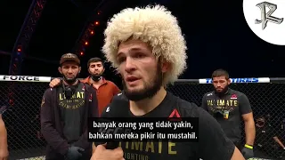 Wawancara terakhir Khabib Nurmagomedov di atas Octagon | Sabtu, 24 Oktober 2020 (Terjemah Indonesia)