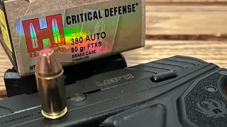 Ruger LCP II - 380 Pocket Power | 90 Grain Hornady FTX Critical Defense Expansion Testing